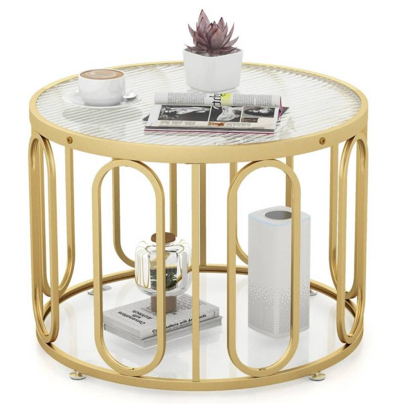 Gemütlich Home COUCHTISCH Gold