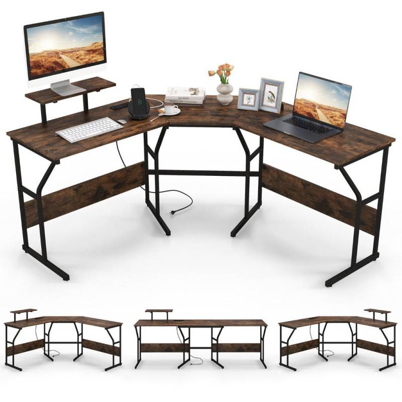 Gemütlich Home SCHREIBTISCH Braun