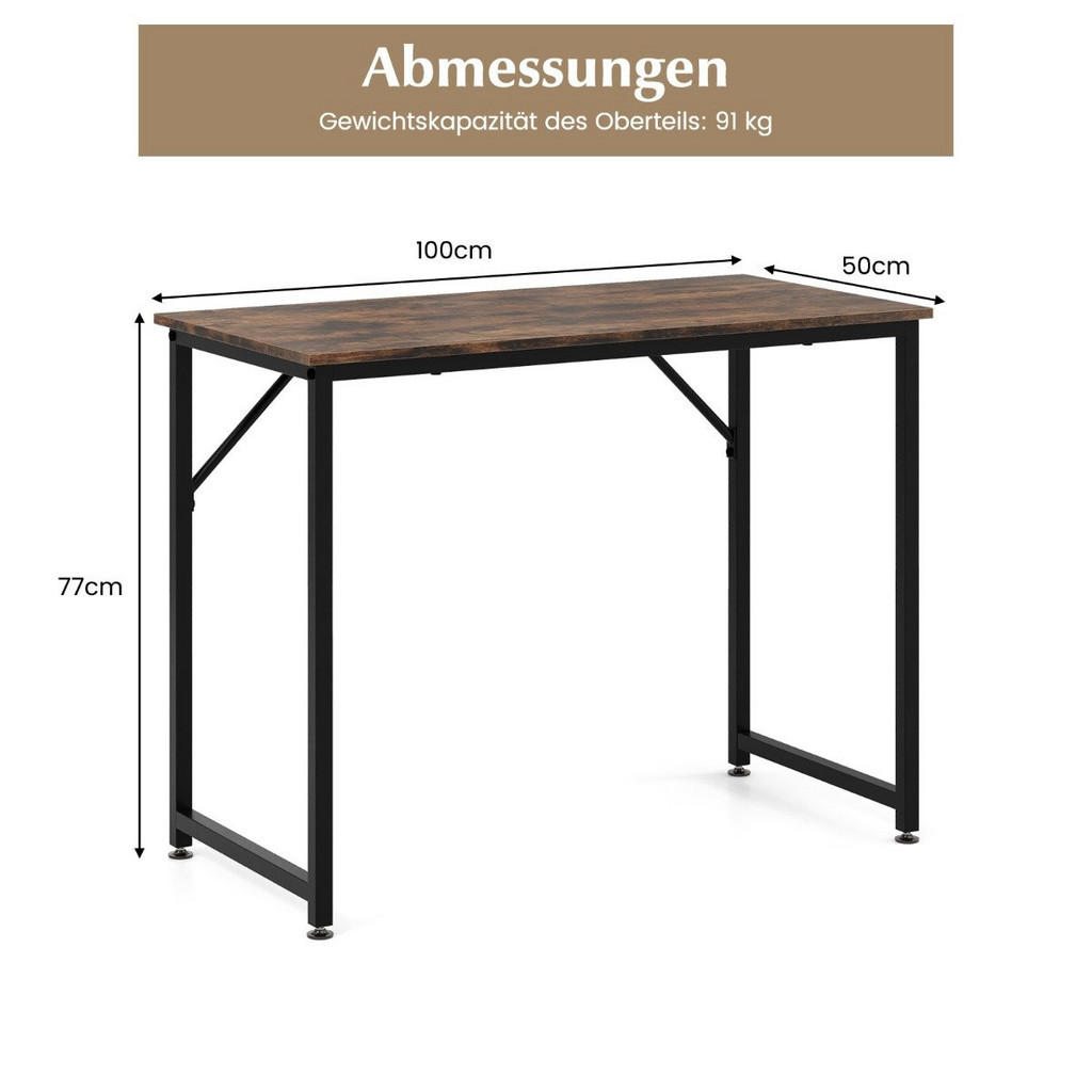 Gemütlich Home SCHREIBTISCH Braun Gemütlich Home SCHREIBTISCH Braun