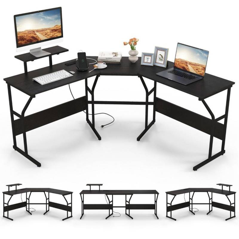 Gemütlich Home SCHREIBTISCH Schwarz