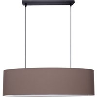 Gemütliche Hängelampe Stoff Braun 2-flammig E27 70 cm Gemütliche Hängelampe Stoff Braun 2-flammig E27 70 cm von Belis