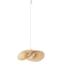 Gemütliche Pendelleuchte Bambus Holz E27 L:50 cm groß von Nowodvorski