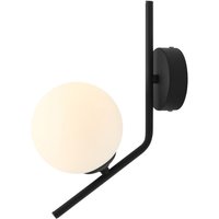 Gemütliche Wandlampe Schwarz B:14 cm Glas Kugel blendarm Gemütliche Wandlampe Schwarz B:14 cm Glas Kugel blendarm von ALDEX