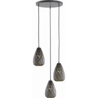 Geometrische Hängelampe Metall Anthrazit E27 Ø35 cm von Trio