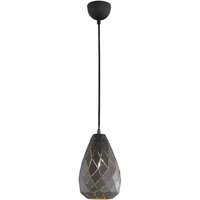 Geometrische Pendelleuchte Metall Anthrazit E27 Ø15 cm von Trio