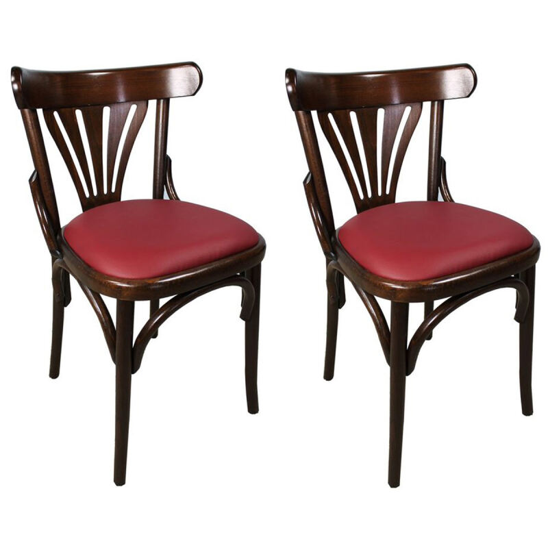 Gepolsterte Bistrostuhl 789M/22 (2er-Set) Microfaserstoff