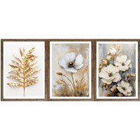 Gerahmtes Bild Blumen B/H: ca. 30x40 cm