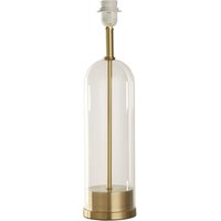 Gestell für Tischlampe Glas E27 H: 51 cm in Messing Klar von Searchlight
