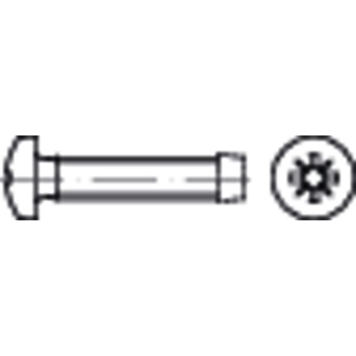 Gewindefurchende Schraube DIN 7500-C Kreuzschlitz PZ Stahl galv.verz. M6 x 35mm Gewindefurchende Schraube DIN 7500-C Kreuzschlitz PZ Stahl galv.verz. M6 x 35mm von Nobrand