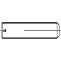 DIN 551/ISO 4766 Gewindestift VG M8x16 Polyamid blank Schlitz m. Kegelkuppe 100 Stk
