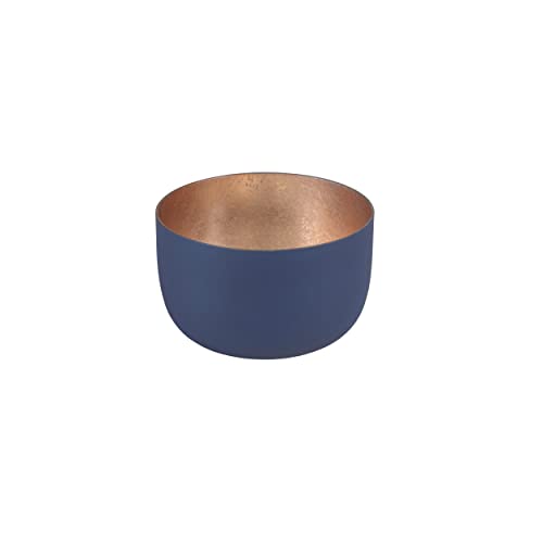 Gift Company Madras Windlicht S Midnight Blue/Gold H5Cm, D8Cm von Gift Company