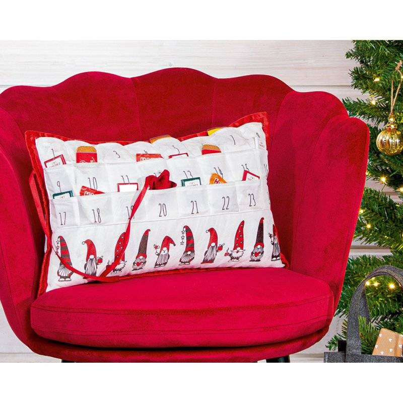 Gilde - Adventskalender Kissen - Bärti - Polyester - 30 x 50 cm