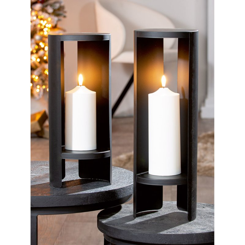 Gilde - Dekoobjekt mit LED - Shelter - Kunststoff/Metall + Kerze - groß Gilde - Dekoobjekt mit LED - Shelter - Kunststoff/Metall + Kerze - groß
