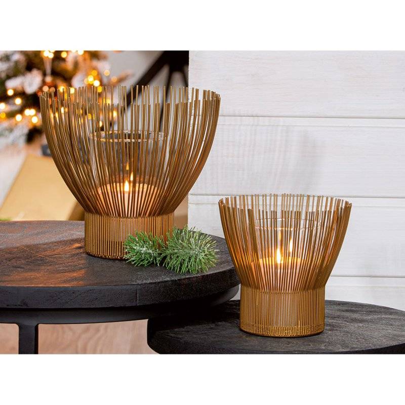 Gilde - Windlicht - Nosta - Glas/Metall - klein