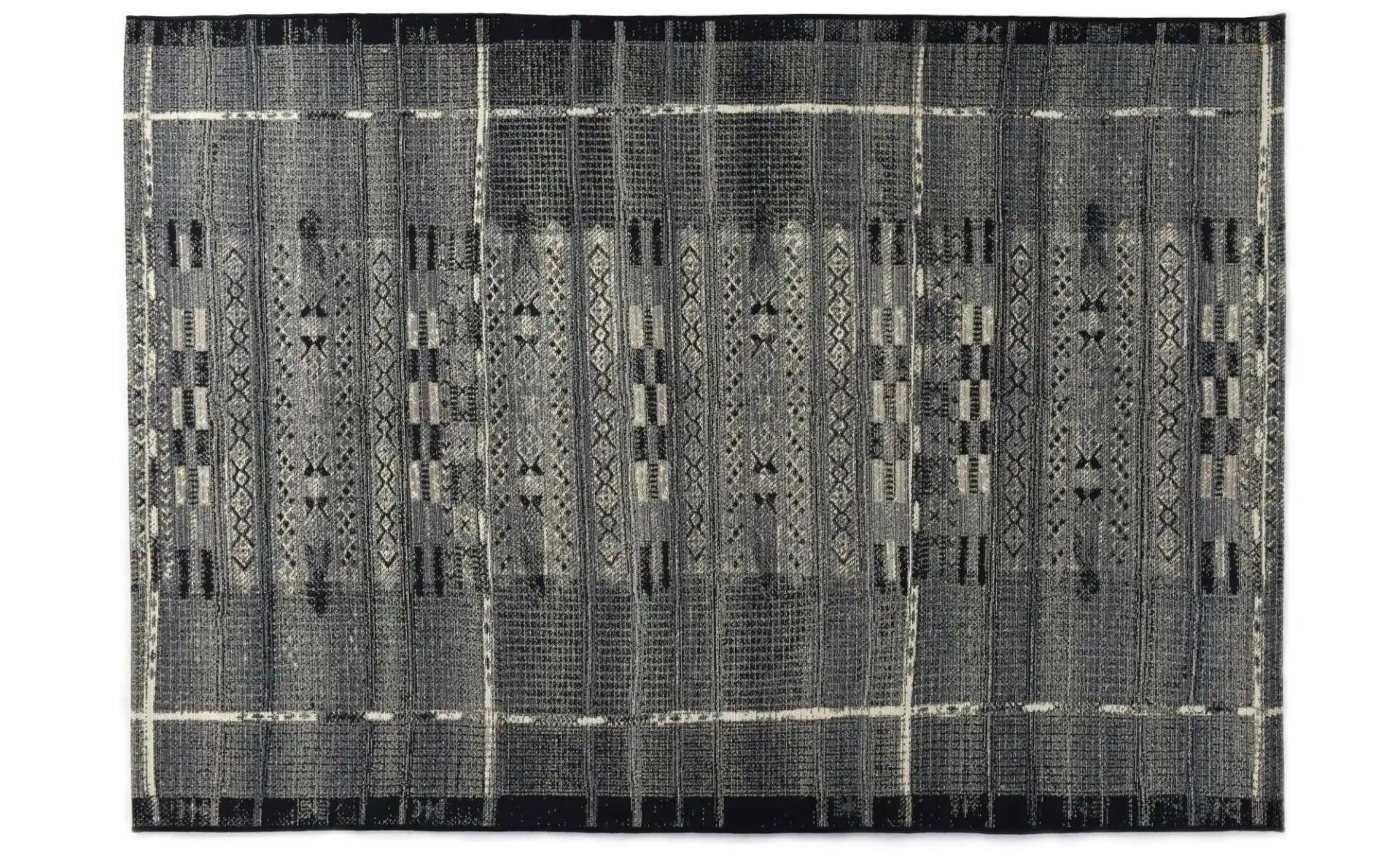 Gino Falcone Outdoorteppich  Aurora ¦ grau ¦ Synthetische Fasern ¦ Maße (cm): B: 300 H: 0,5