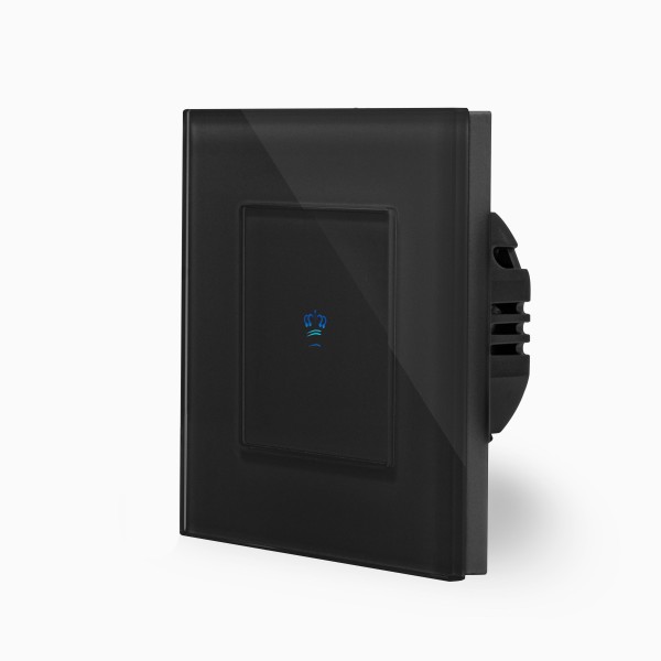 Glas 1-facher Dimmer Touch Schwarz LXBG1/K-701D-12 KRONE