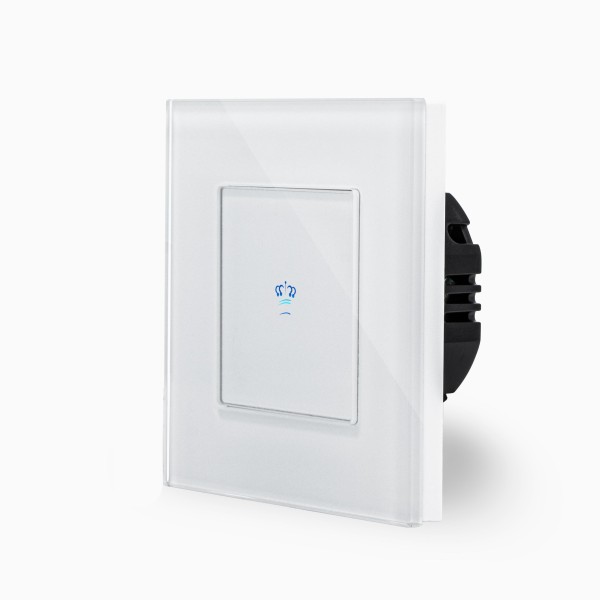 Glas 1-facher Wechseldimmer Touch Weiß LXBG1/K-701SD-11 KRONE