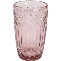 Glas 1 Stück ca. 7,8 x 13,0 cm 170490160 rosa