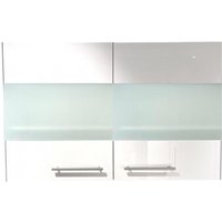 Glas-Hängeschrank 100 ALINA von Menke Möbel Weiss HG / Artisan Eiche