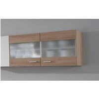 Glas-Hängeschrank 100 SONEA von Menke Möbel Weiss / Sonoma Eiche