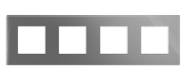 4-facher Glas Rahmen Grau LXBG4-15 LUX / POINT / KRONE LUXUS-TIME