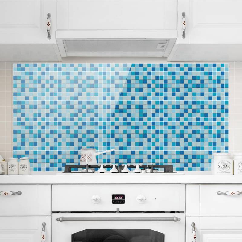 Glas Spritzschutz - Querformat 2:1 Mosaikfliesen Meeresrauschen