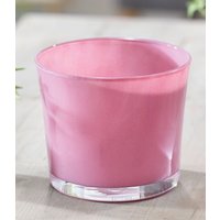 Glas-Übertopf ø 14,5 cm 'Antik Pink'