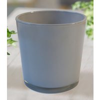 Glas-Übertopf ø 19 cm 'grau'