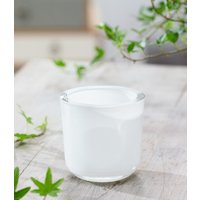 Glas-Übertopf ø 7,5 cm 'weiß'