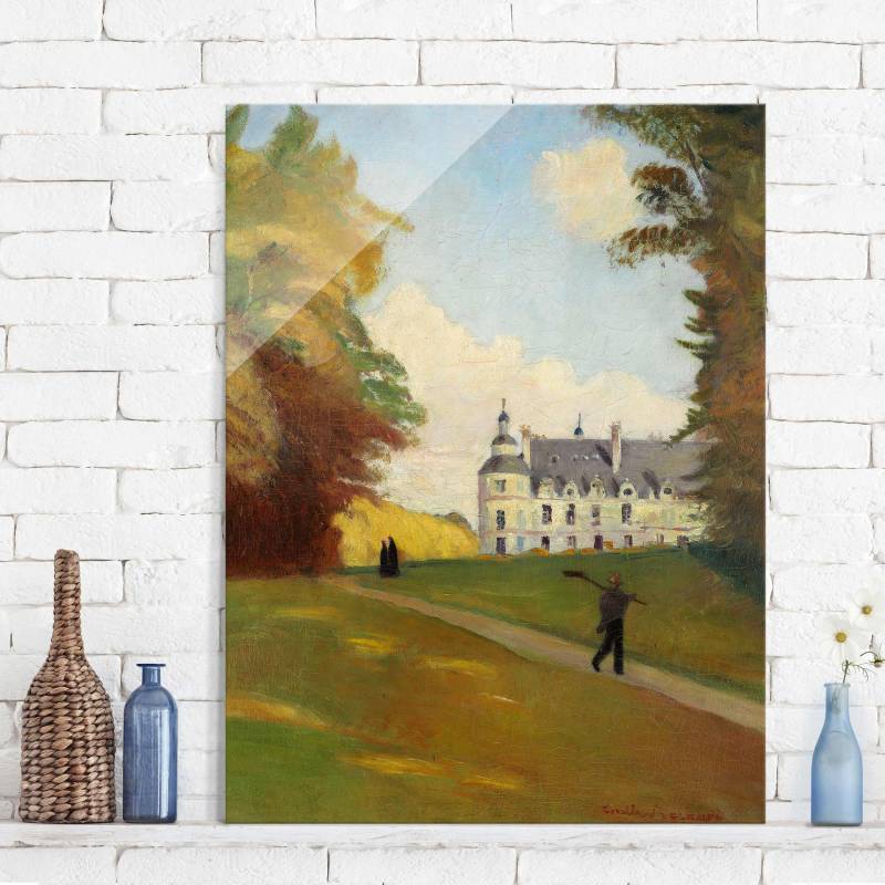 Glasbild - Hochformat Emile Bernard - Beim Schloss Tanlay