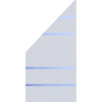 Glaselement Design ALPHA Anschluss Links 90x180/90cm