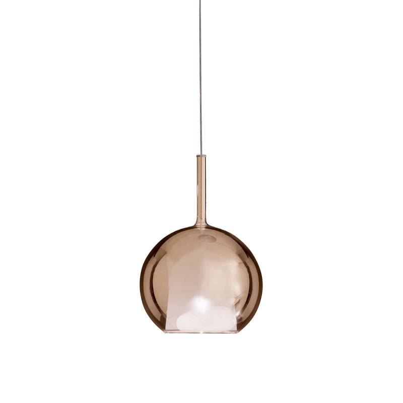 Glo 0811-20 Mini Pendelleuchte Ø: 13 cm, Rose Gold Glas, 2 m