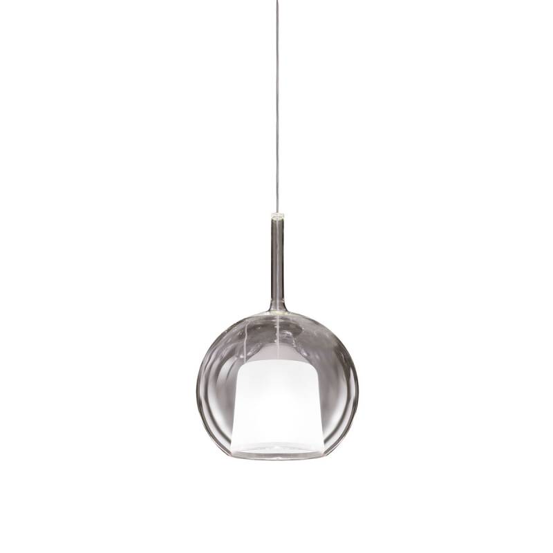 Glo 0811-20 Mini Pendelleuchte Ø: 13 cm, Transparent Glas, 2 m