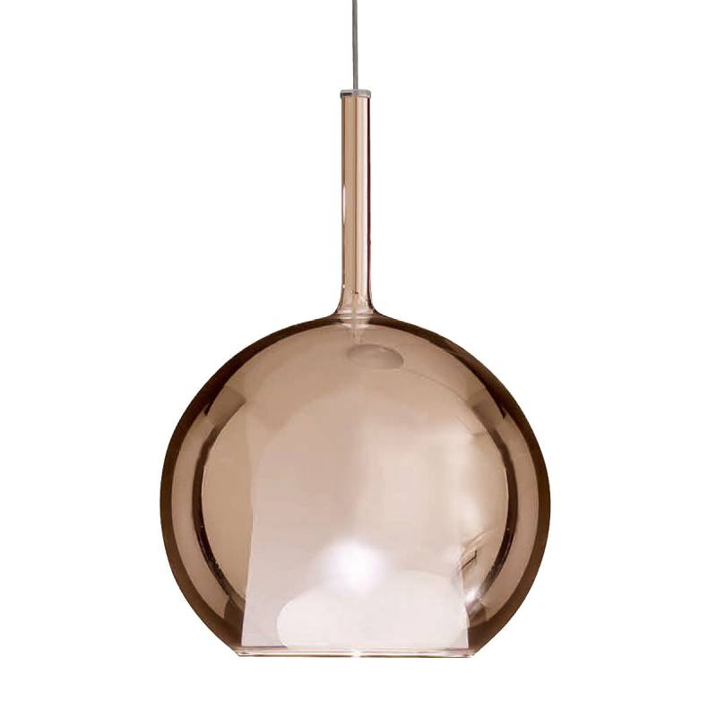 Glo 0811-23 Large Pendelleuchte Ø: 38 cm, Rose Gold Glas, 2 m