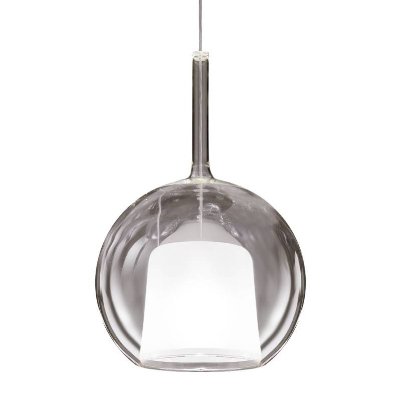 Glo 0811-23 Large Pendelleuchte Ø: 38 cm, Transparent Glas, 2 m