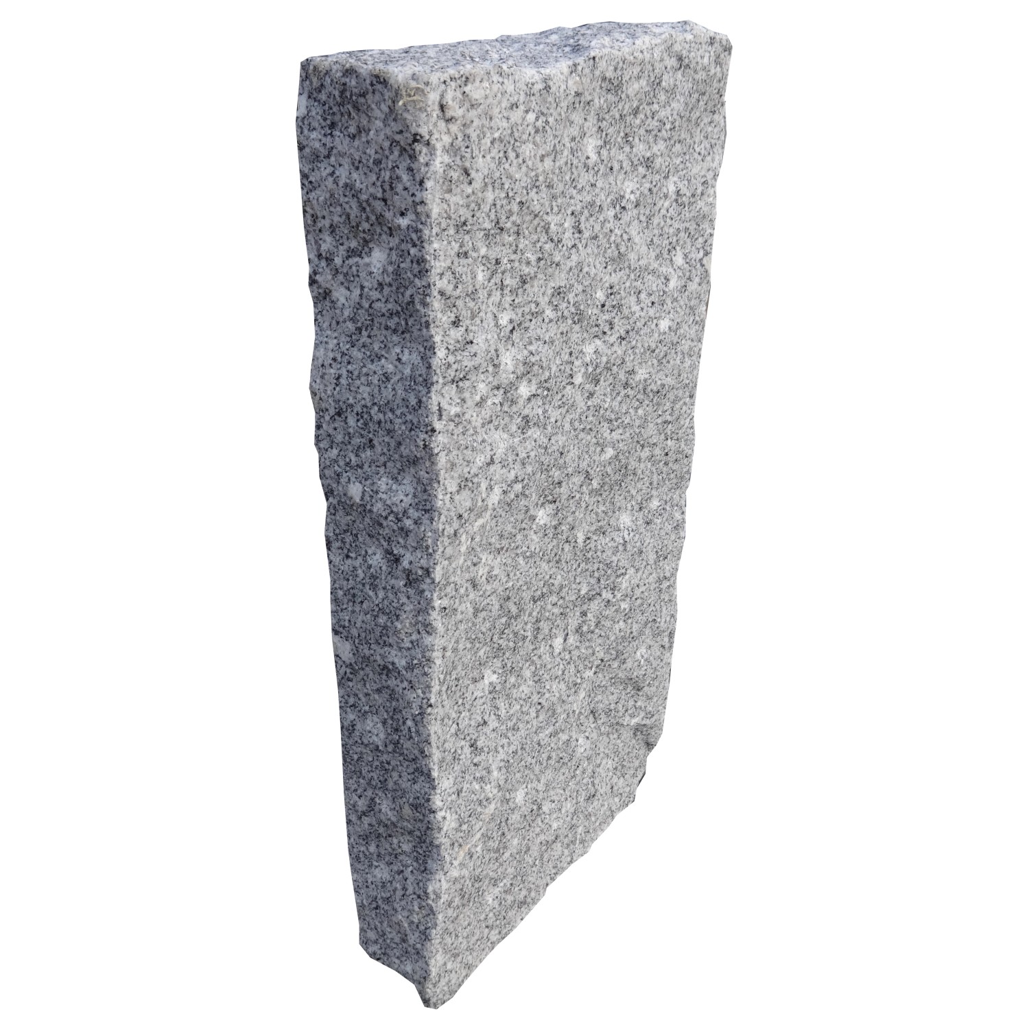 Granit-Palisade Grau Gestockt 8 x 25 x 100 cm von -