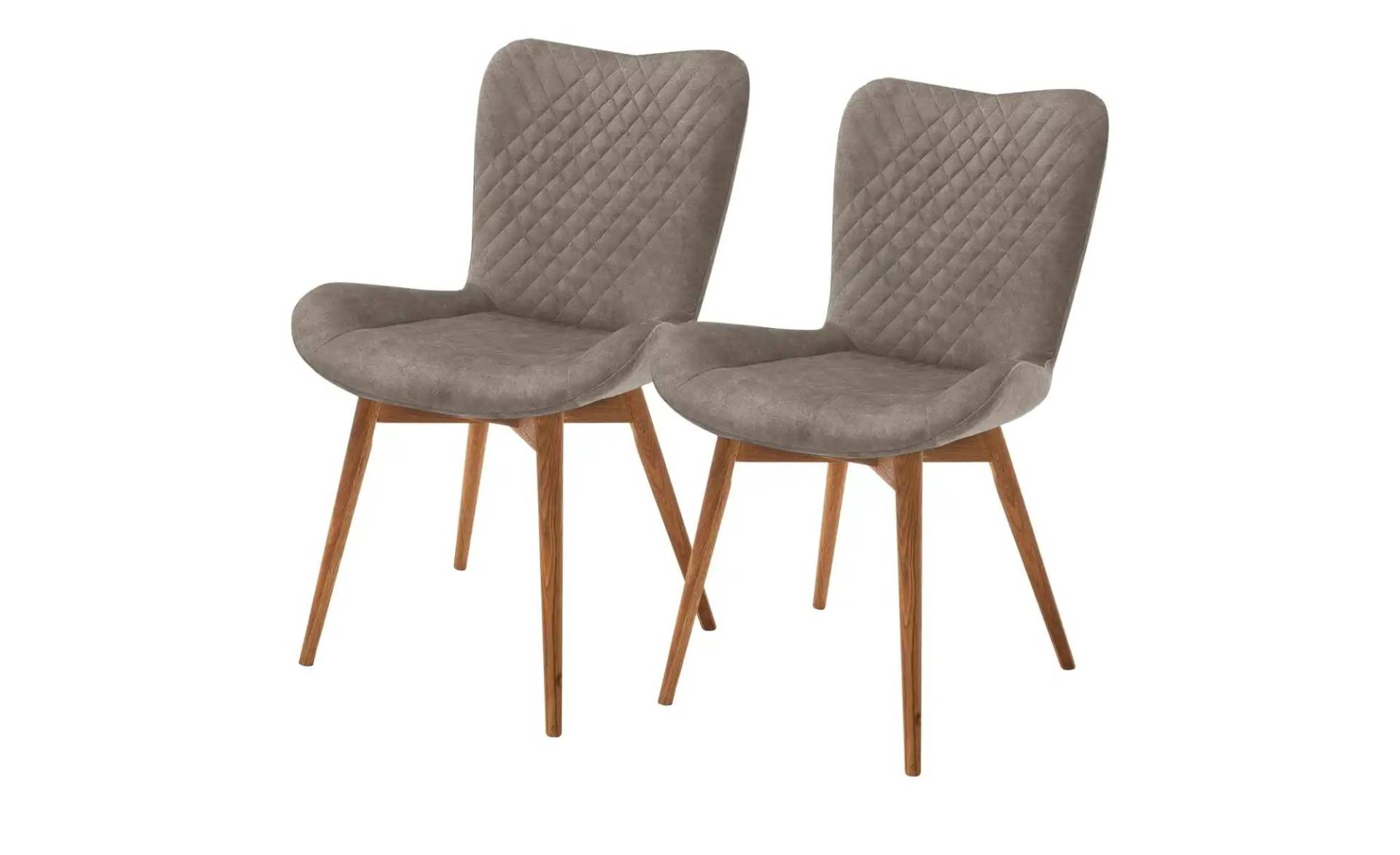 Gray & Jones 2er Set Esszimmerstuhl  mit Diamant-Steppung Tierra Fuego Two ¦ braun ¦ Maße (cm): B: 58 H: 88 T: 67.0 Stühle > Küchenstühle > Polster Küchenstühle - Höffner