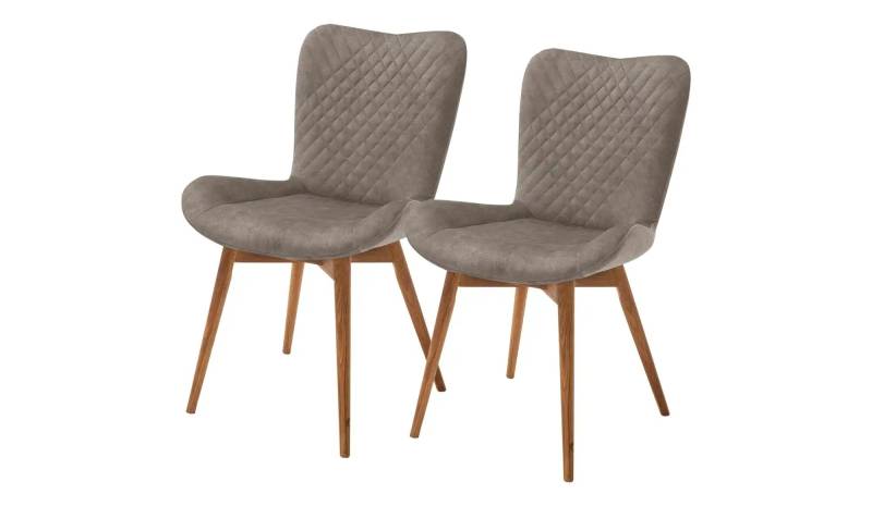 Gray & Jones 2er Set Esszimmerstuhl  mit Diamant-Steppung Tierra Fuego Two ¦ braun ¦ Maße (cm): B: 58 H: 88 T: 67.0 Stühle > Küchenstühle > Polster Küchenstühle - Höffner