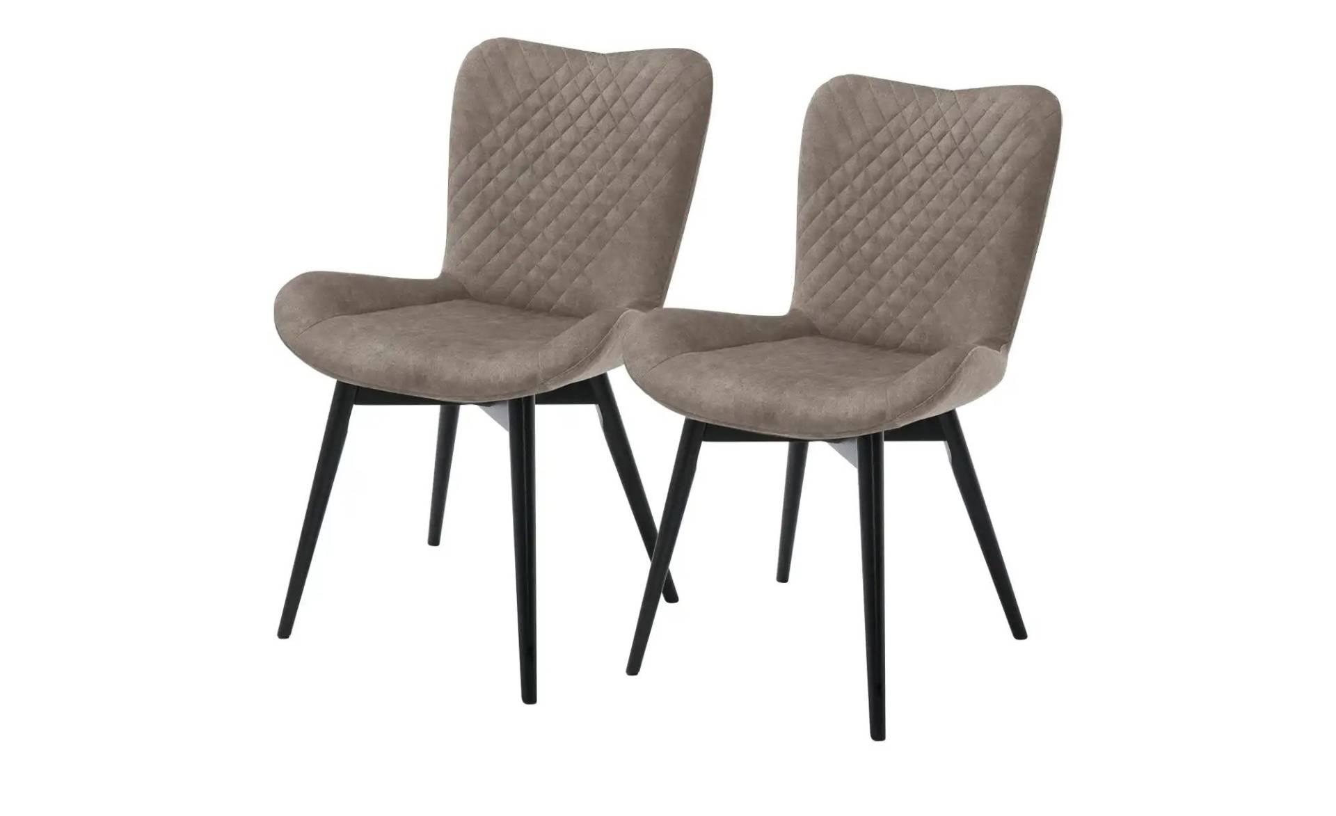 Gray & Jones 2er Set Esszimmerstuhl  mit Diamant-Steppung Tierra Fuego Two ¦ braun ¦ Maße (cm): B: 58 H: 88 T: 67.0 Stühle > Küchenstühle > Polster Küchenstühle - Höffner