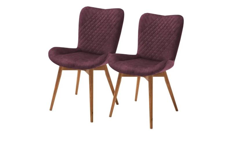 Gray & Jones 2er Set Esszimmerstuhl  mit Diamant-Steppung Tierra Fuego Two ¦ rot ¦ Maße (cm): B: 58 H: 88 T: 67.0 Stühle > Küchenstühle > Polster Küchenstühle - Höffner