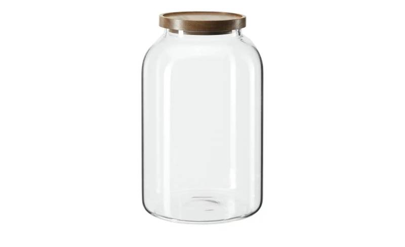 Gray & Jones Aufbewahrungsglas   ¦ transparent/klar ¦ Glas,Holz ¦ Maße (cm): H: 24,9  Ø: 16.0 Küchenzubehör & Helfer > Küchenhelfer - Möbel Kraft