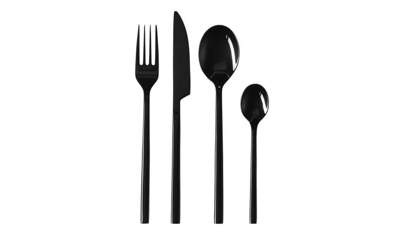 Gray & Jones Besteckset  16-teilig   ¦ schwarz ¦ Edelstahl Messer & Besteck > Besteck-Sets - Möbel Kraft