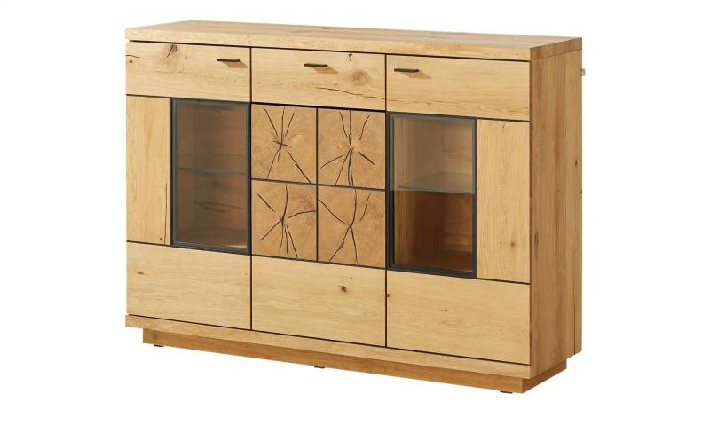 Gray & Jones Highboard  mit Beleuchtung Black Coast Two ¦ holzfarben ¦ Maße (cm): B: 153 H: 110 T: 42.0 Kommoden & Sideboards > Highboards - Höffner
