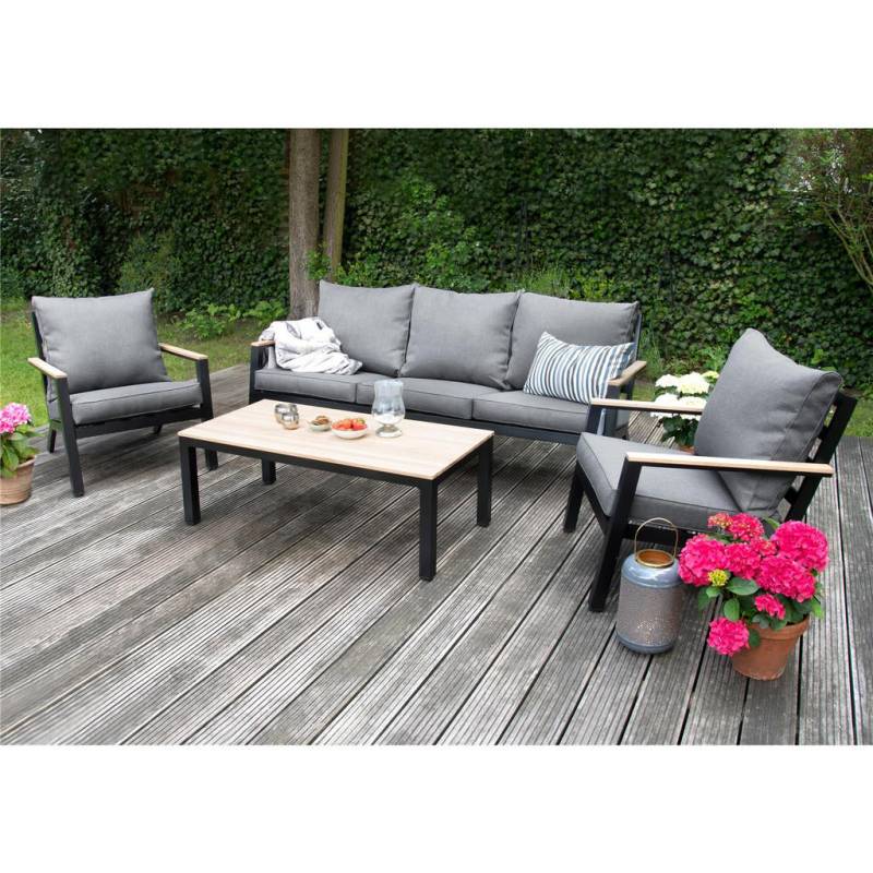 Green Spirit GARTEN-SITZGRUPPE Grau