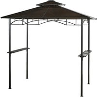 Grasekamp Grill-Pavillon BBQ Hardtop braun Alu B/H/L: ca. 240x245x150 cm von Grasekamp