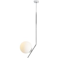 Große Deckenlampe Glas Metall in Chrom Kugel H:95 cm E27 Große Deckenlampe Glas Metall in Chrom Kugel H:95 cm E27 von ALDEX