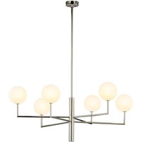 Große Deckenleuchte Glas Nickel G9 6-flammig Modern von Zaklad Wielobranzowy Export-Import-Jupiter