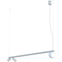 Große Hängelampe Aluminium Glas 107 cm GU10 G9 Weiß Große Hängelampe Aluminium Glas 107 cm GU10 G9 Weiß von Nowodvorski