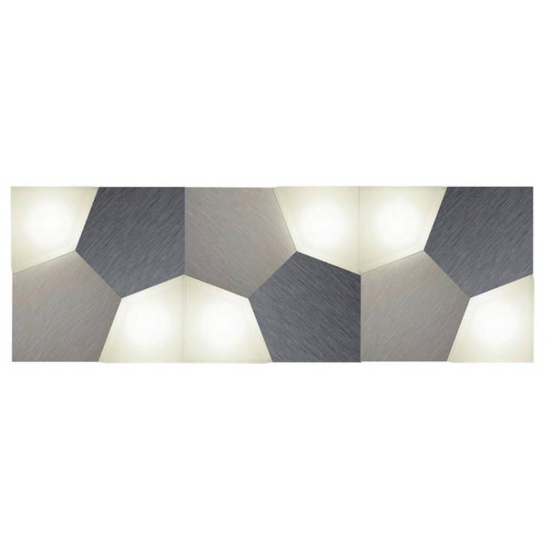 Grossmann LED-DECKENLEUCHTE Graphit, Silber