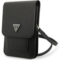 Wallet Saffiano Triangle Logo Handytasche – Smartphone- und Zubehörtasche (schwarz) - Guess von Guess